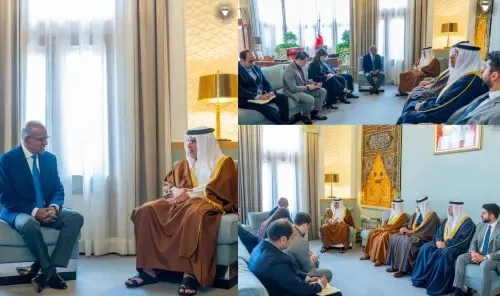 سمو ولي العهد رئيس مجلس الوزراء يلتقي وزير الشؤون الداخلية السنغافوري لتعزيز العلاقات الثنائية