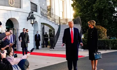 Inauguration Day: Trump follows tradition, leaves note for Biden