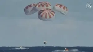 SpaceX Dragon capsule splashes down in Atlantic Ocean: NASA