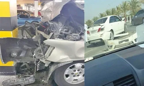 محاولة ركن سيارة بـ «سرعة عالية» تؤدي إلى حادث