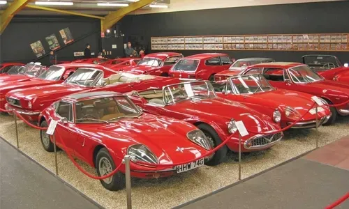 Museum with classic cars travels visitors through time
