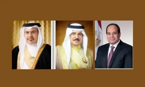 جلالة الملك المعظم وسمو ولي العهد رئيس مجلس الوزراء يهنئان رئيس جمهورية مصر العربية