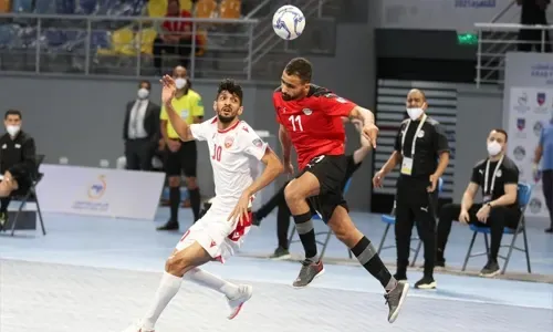 البحرين تخسر أمام مصر في كأس العرب لكرة الصالات