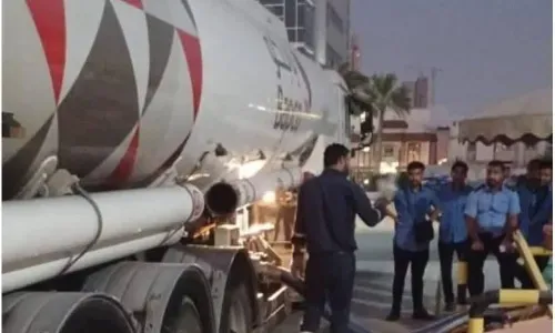 إعادة فتح محطة وقود السنابس