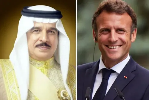 HM King greeted by French leader
