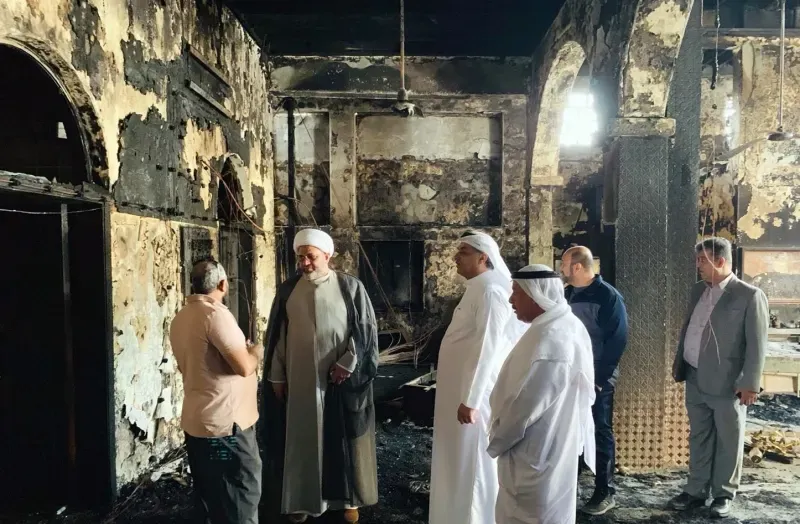 الحكومة تتكفل بإعادة بناء مأتم تعرض لحريق