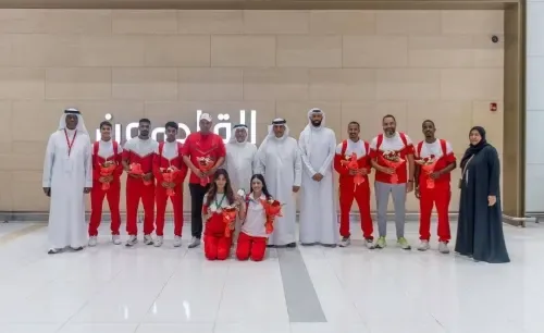 استقبال الأبطال لوفد البحرين بعد إنجازاتهم القياسية