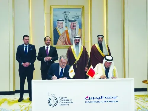 رئيس قبرص يزور غرفة تجارة وصناعة البحرين ويؤكد الالتزام بتعزيز العلاقات