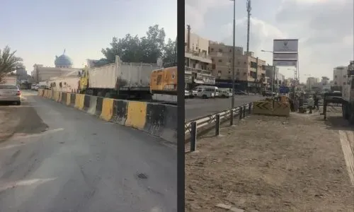 بدء مشروع تطوير الطرق في منطقة المعامير