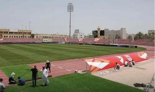 استاد المحرق جاهز لاحتفالات التتويج باللقب
