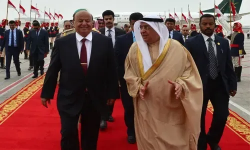 الرئيس اليمني يصل إلى البحرين