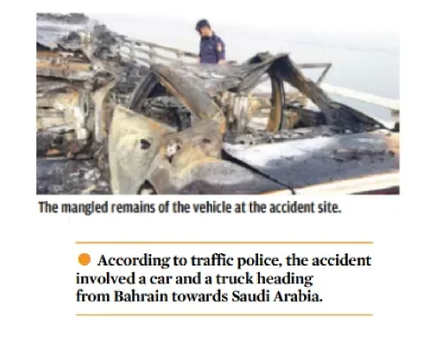 Two killed in King Fahad Causeway accident