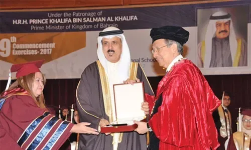 الدكتور النعيمي يكرم 159 خريجاً من مدرسة AMA الدولية