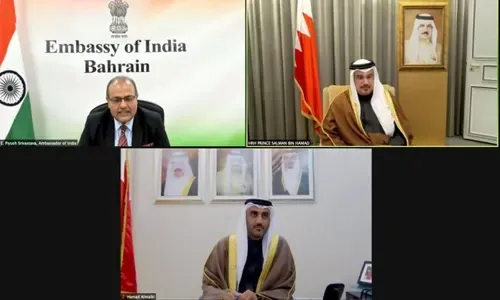 جلالة الملك حريص على تعزيز العلاقات البحرينية الهندية