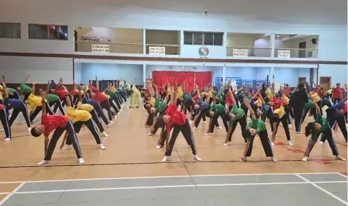 مدرسة الألفية الجديدة في البحرين تحتفل باليوم العالمي لليوجا